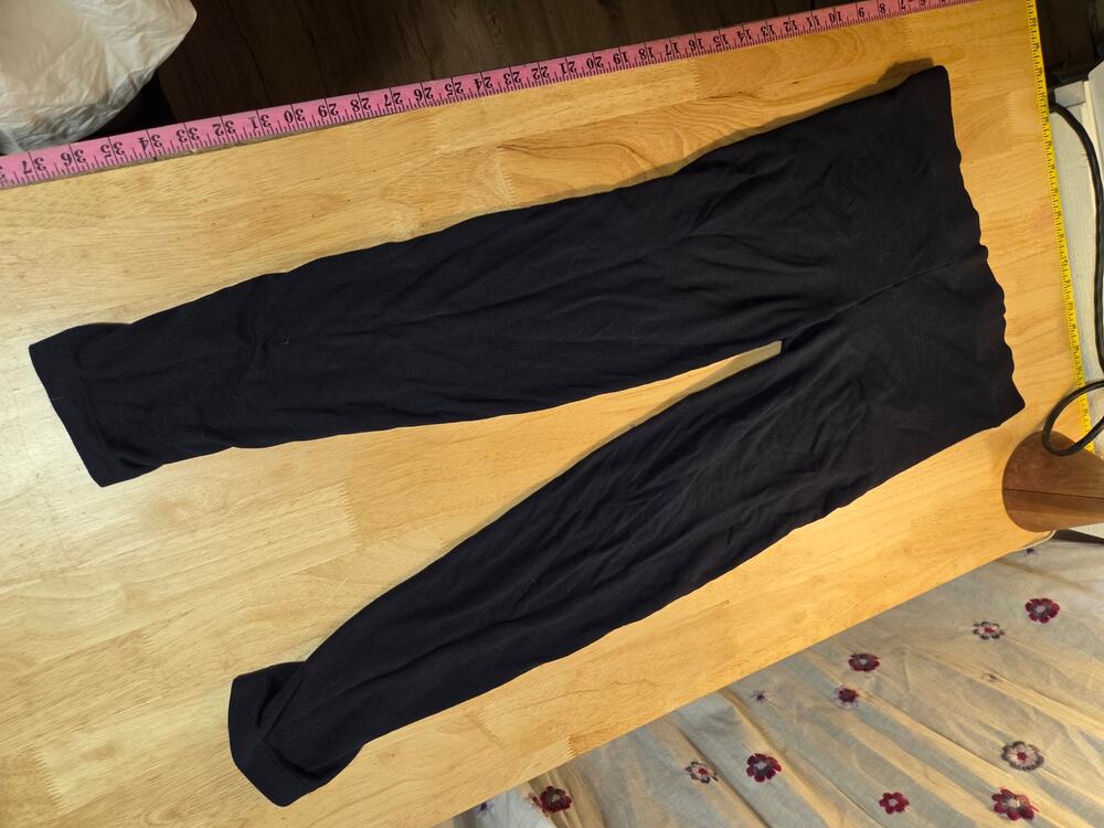 Vince size medium navy blue leggings piping detail Jersey cotton med waistband